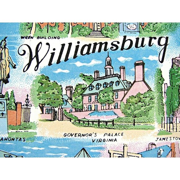 Vintage Colonial Williamsburg Virginia Ceramic Tile Trivet Souvenir Decor Hang - Picture 6 of 11